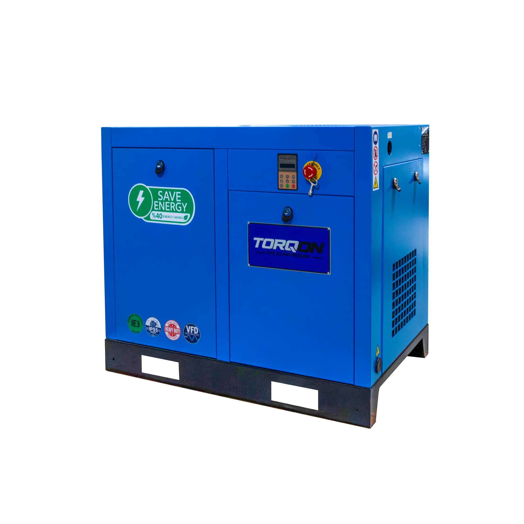 10 HP Variable Speed Drive (VFD) Rotary Screw Air Compressor | 1-3 Phase | 208-230 Volts | 43 CFM